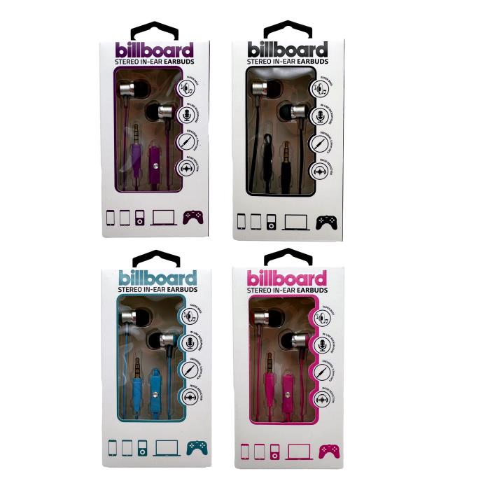 TITANIUM CORDED EARBUDS ASSORTED