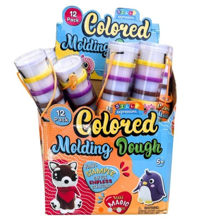 12 PC COLORED MOLDING DOUGH