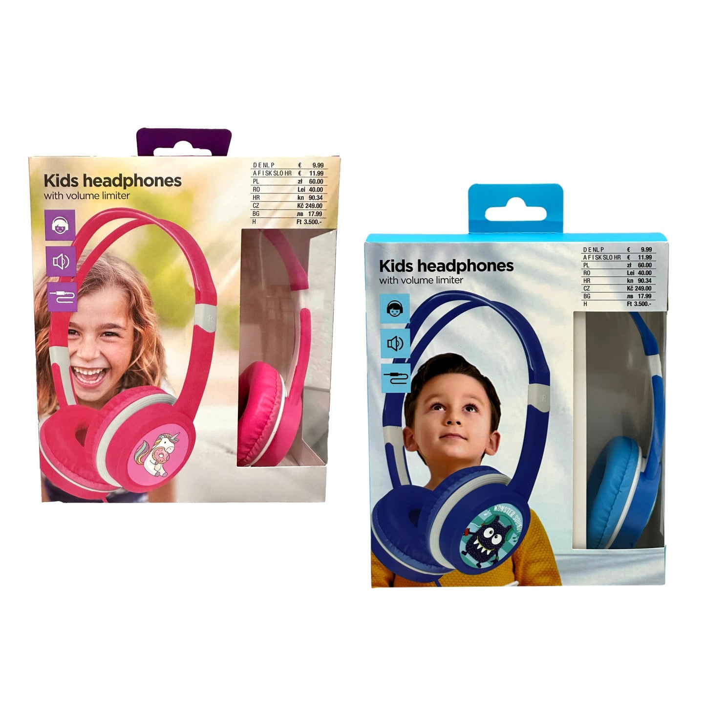 CORDED HEADPHONES KID SAGE AGES 4-6 ASSORTED
