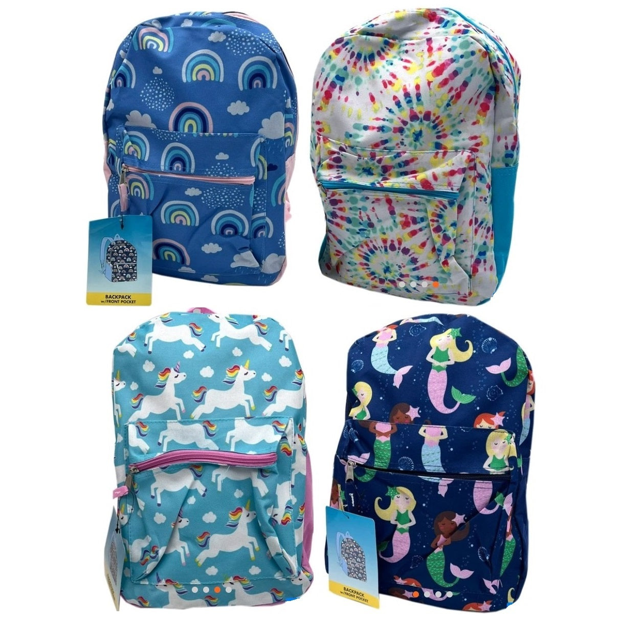 15 IN FUN PRINTED BACKPACK ASSORTED GIRLS