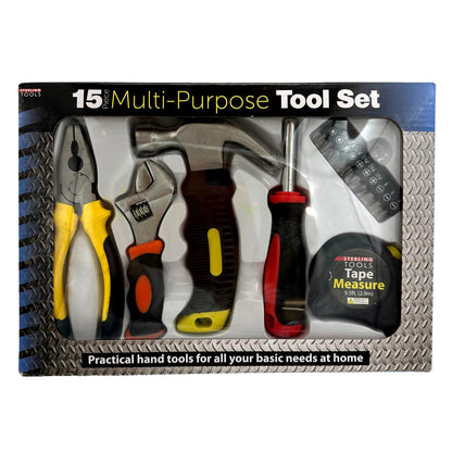 15 PC MULTI-PURPOSE TOOL SET