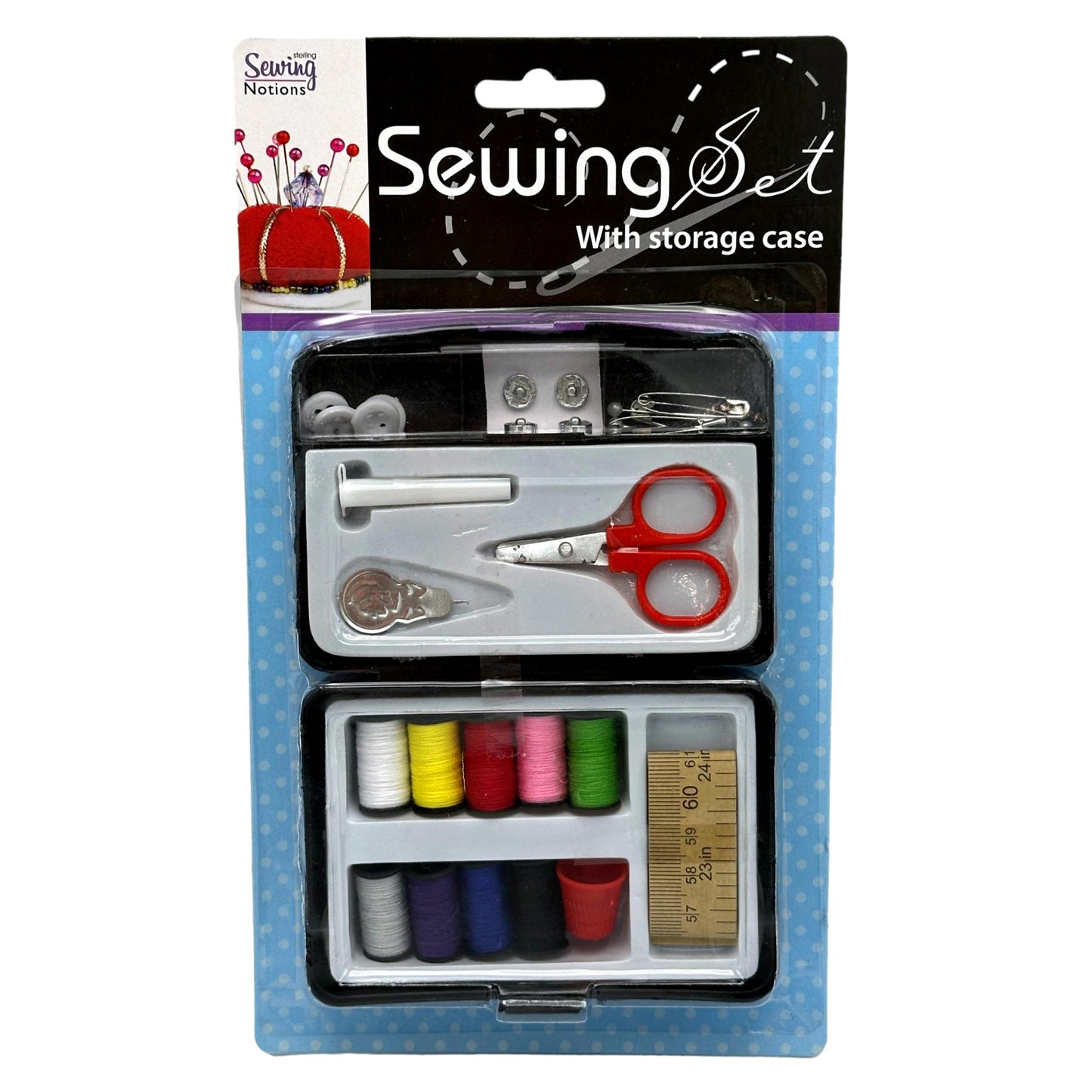 SEWING SET WITH STORAGE CASE