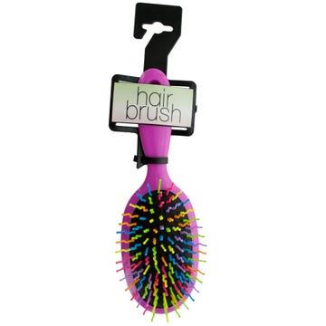 RAINBOW OVAL PADDLE HAIR BRUSH