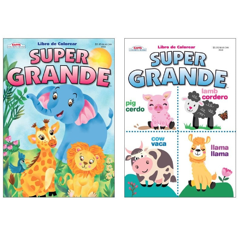 SUPER GRANDE SERIES COLORING BOOK ASSORTED