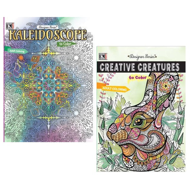 DESIGNER SERIES ADVANCED COLORING BOOK ASSORTED
