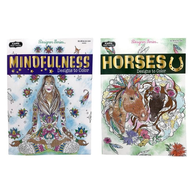 DESIGNER SERIES ADVANCED COLORING BOOK ASSORTED