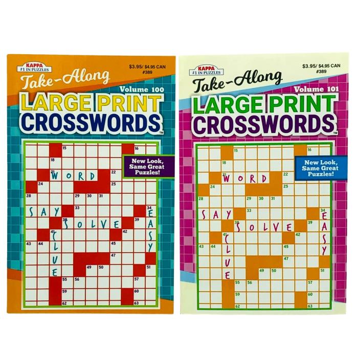 TAKE ALONG CROSSWORDS LARGE PRINT DIGEST ASSORTED