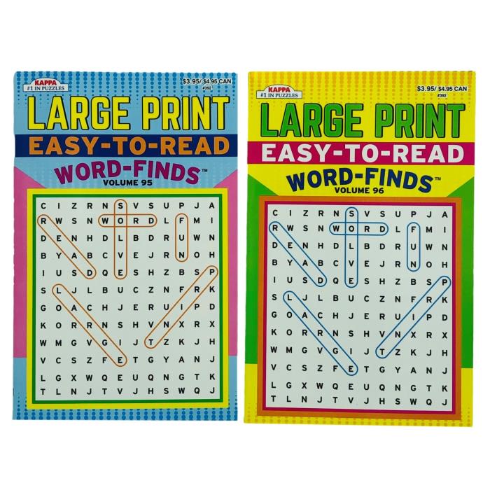 EASY TO READ WORD FINDS LARGE PRINT DIGEST ASSORTED