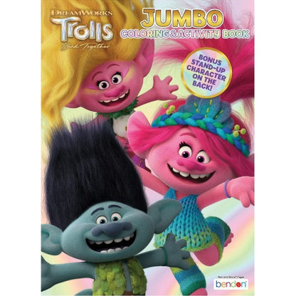 DREAMWORKS TROLLS BAND TOGETHER LIBRO JUMBO PARA COLOREAR Y ACTIVIDADES