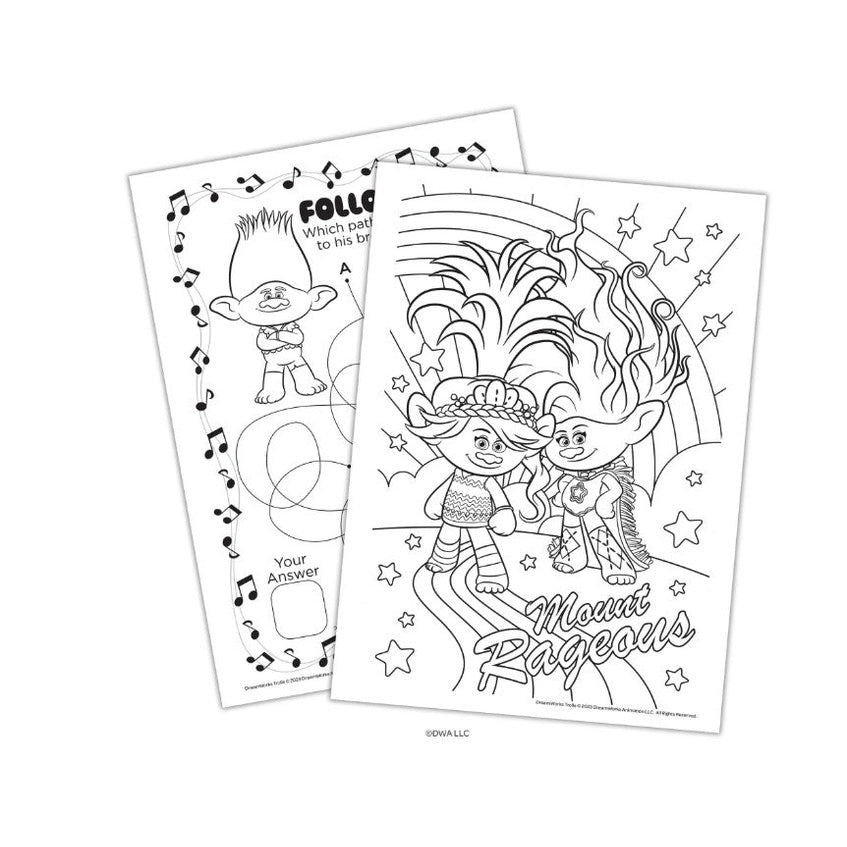 DREAMWORKS TROLLS BAND TOGETHER LIBRO JUMBO PARA COLOREAR Y ACTIVIDADES