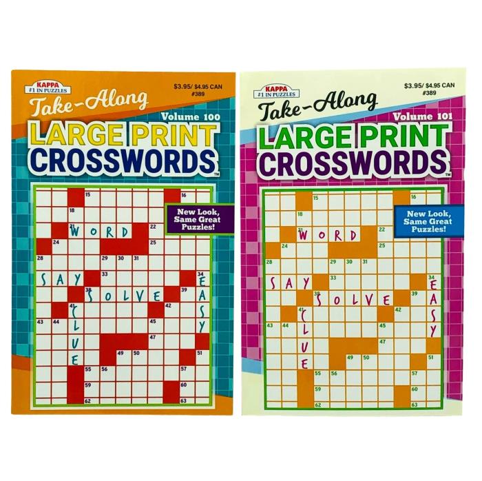 TAKE ALONG CROSSWORDS LARGE PRINT DIGEST ASSORTED