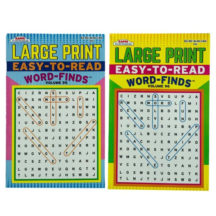EASY TO READ WORD FINDS LARGE PRINT DIGEST ASSORTED