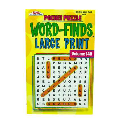 POCKET PUZZLE WORD FINDS LARGE PRINT DIGEST ASSORTED