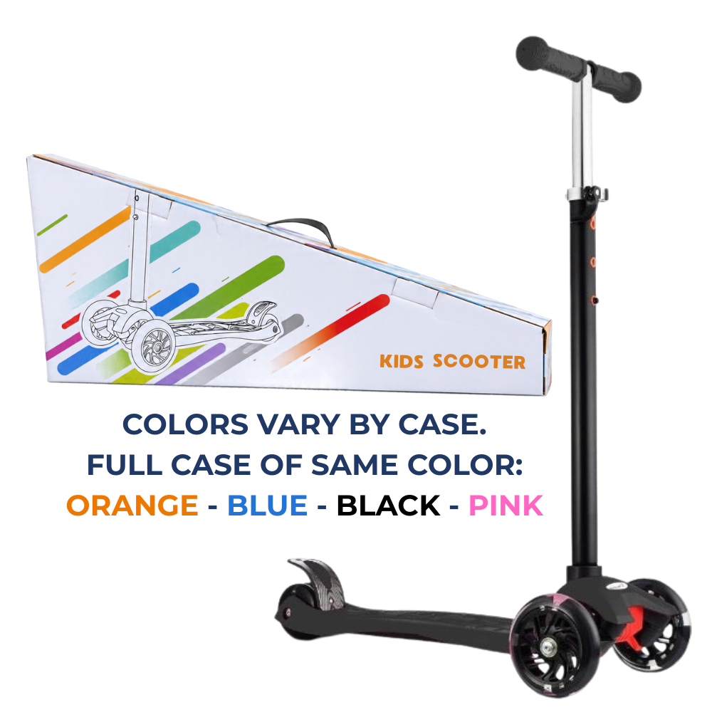 3 WHEEL KICK SCOOTER VARIED COLORS