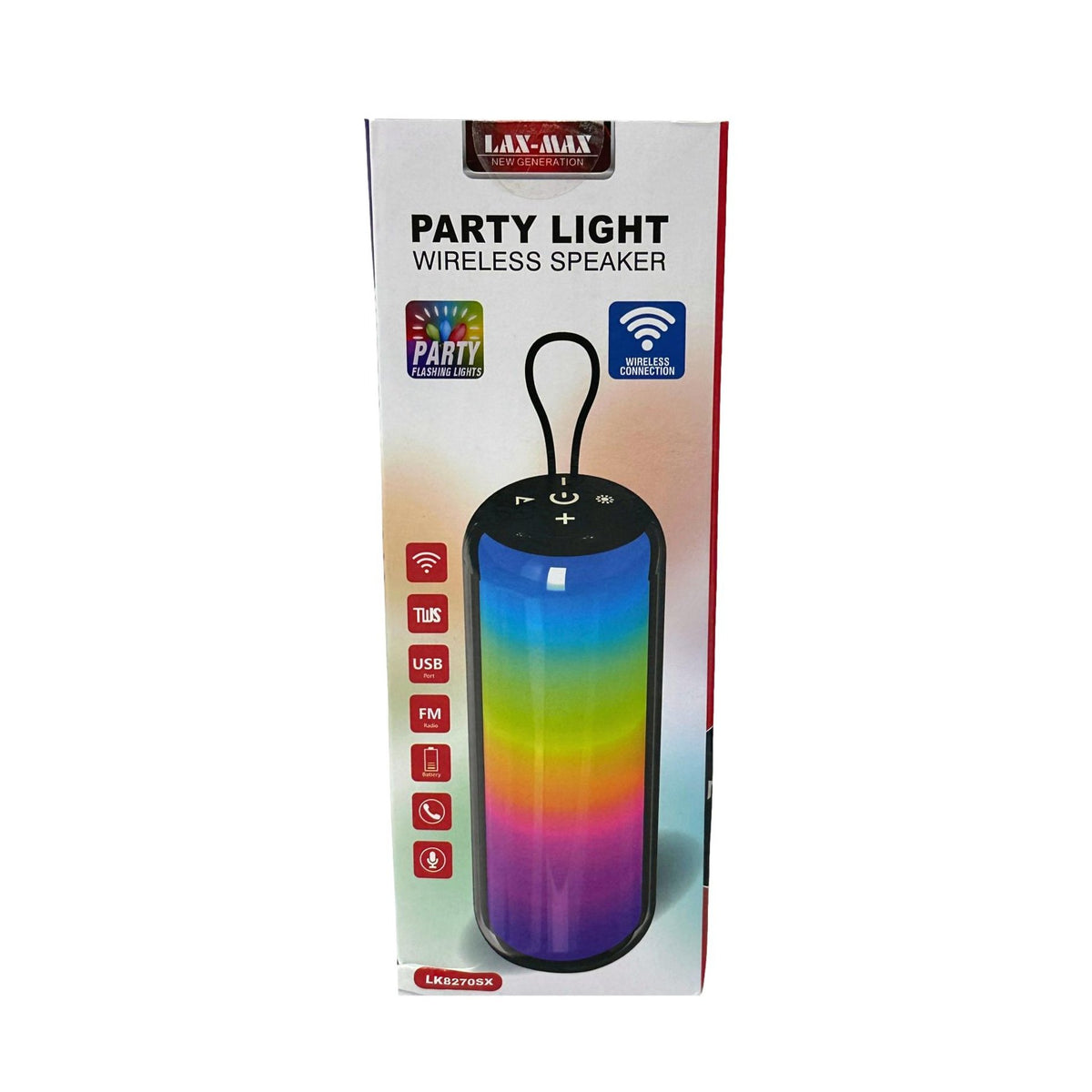 FRONT RGB LIGHTS BT SPEAKER ASSORTED
