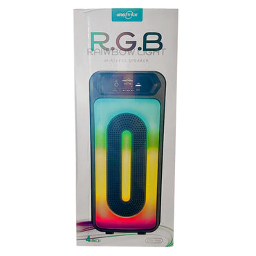 RAINBOW LIGHT BT SPEAKER 7.5 X 6.75 X 17 IN