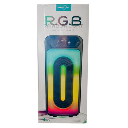 RAINBOW LIGHT BT SPEAKER 7.5 X 6.75 X 17 IN