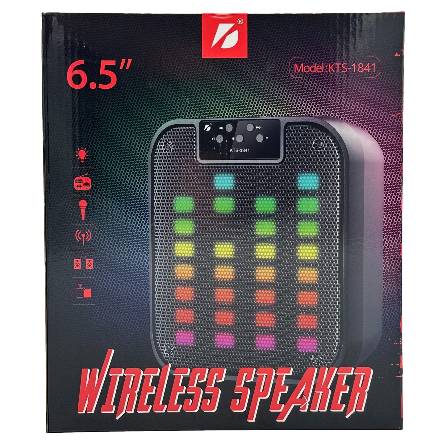 RGB LIGHT BT SPEAKER 9 X 8 X 10.5 IN