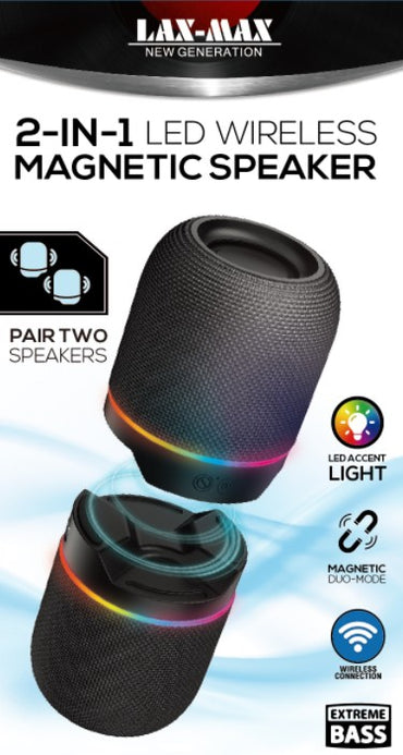 MAGNETIC TWIN BT SPEAKERS