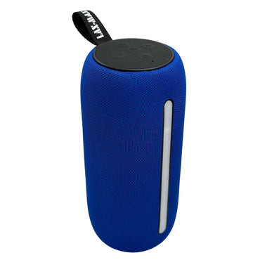 CYLINDER LED BT FABRIC SPEAKER 7.5 X 3 IN