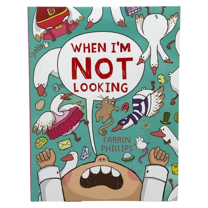 WHEN I'M NOT LOOKING HARDCOVER STORY BOOK