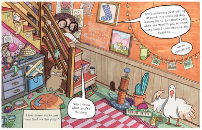 WHEN I'M NOT LOOKING HARDCOVER STORY BOOK