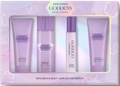 GIRL'S 4 PC BATH AND BODY GIFT SET - ADRIANNA GODDESS
