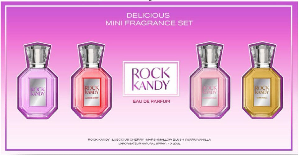 GIRL'S 4 PC PERFUME GIFT SET - ROCK KANDY DELICIOUS