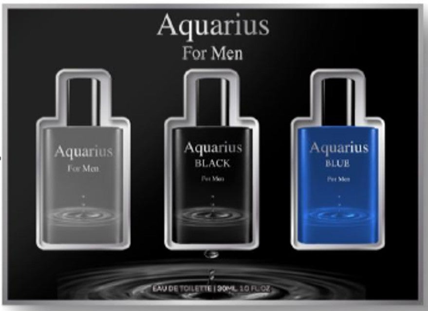 BOY'S 3 PC COLOGNE GIFT SET - AQUARIUS FOR MEN