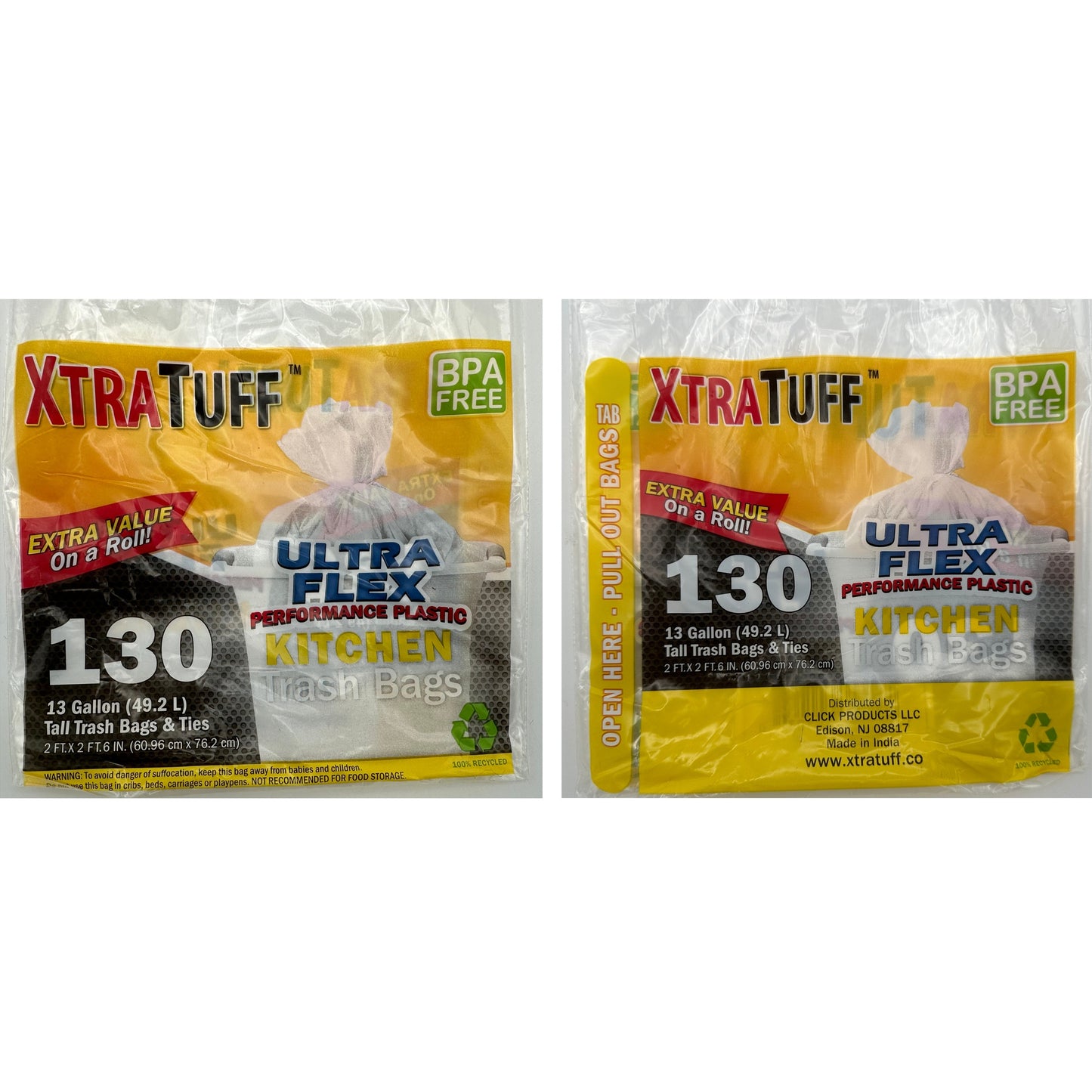 130 CT 13 GALLON TRASH BAGS