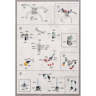 A schematic diagram of mechanical components with callout numbers, laid out on a light background.