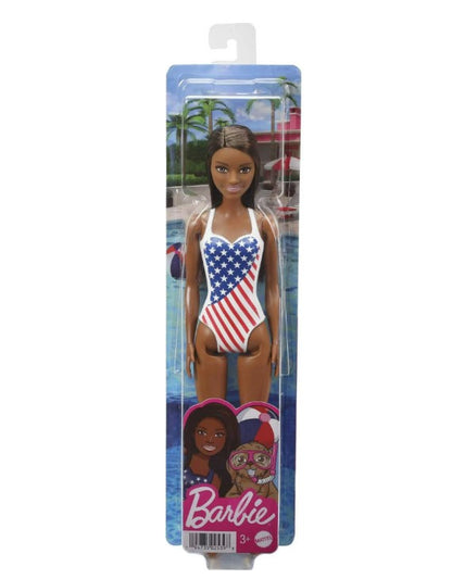 12 IN FLAG BEACH BARBIE