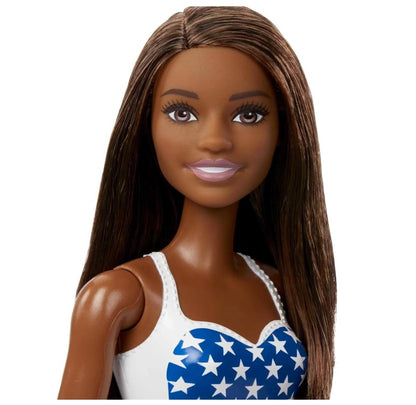 12 IN FLAG BEACH BARBIE