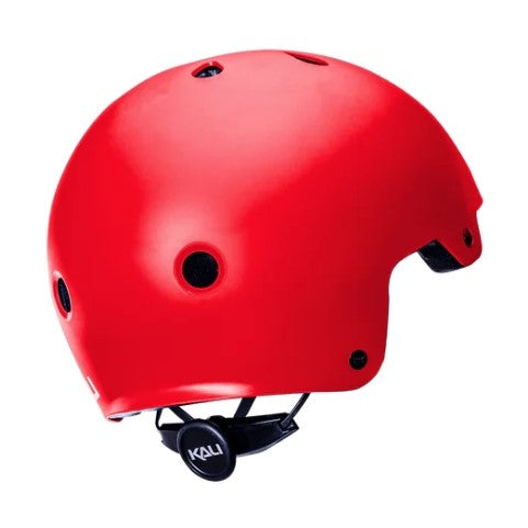 Red Kali brand helmet.