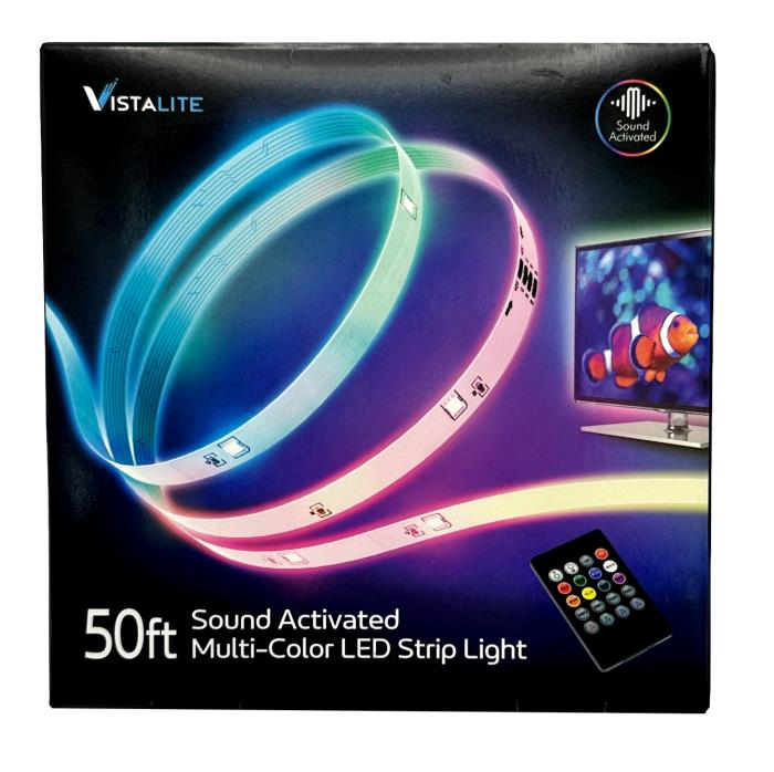 50 FT LED LIGHT STRIP SOUND ACTIVATED