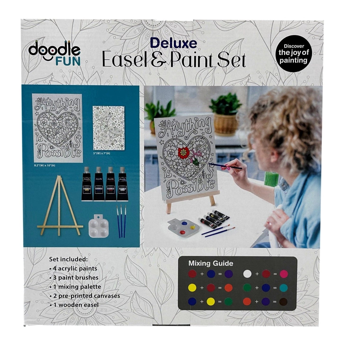 11 PC DELUXE EASEL & PAINT SET