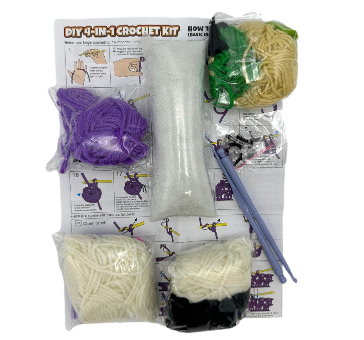 DIY 4-IN-1 CROCHET KIT