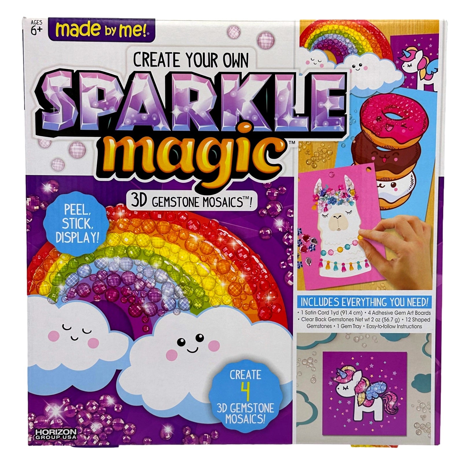 Box of "Sparkle Magic" 3D gemstone mosaic craft kit.