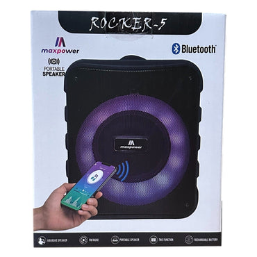 ROCKER-5 LED BT SPEAKER 8 X 6.5 X 6.5 IN
