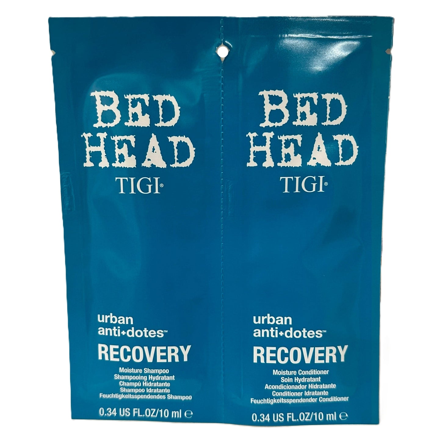 SINGLE USE 0.34 OZ SHAMPOO AND CONDITIONER PACK