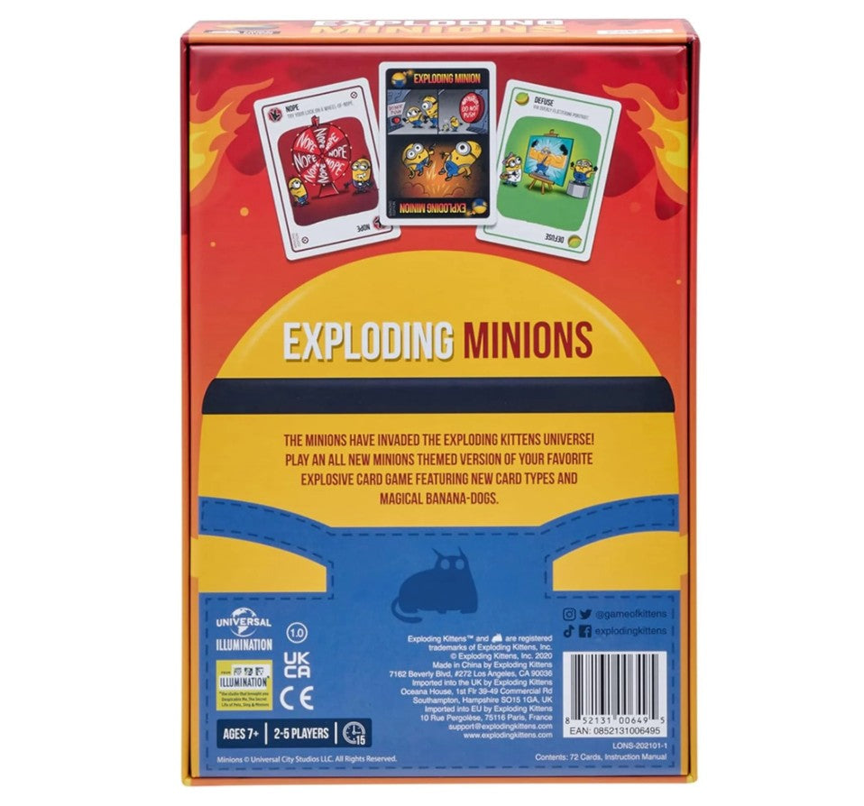 EXPLODING MINIONS CARD GAME