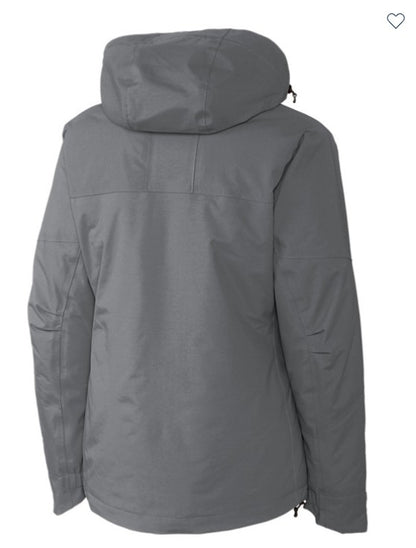 WOMEN'S GRAY CB WEATHERTEC JACKET SMALL