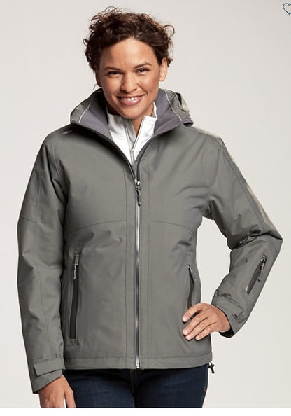 WOMEN'S GRAY CB WEATHERTEC JACKET LARGE