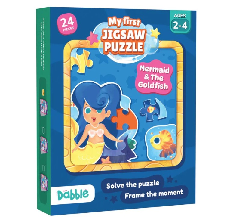2 PK MY FIRST JIGSAW PUZZLE - MERMAID AND THE GOLDFISH