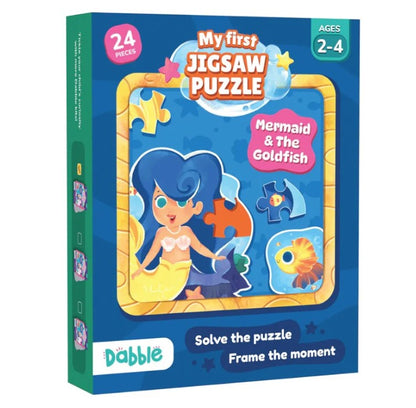 2 PK MY FIRST JIGSAW PUZZLE - MERMAID AND THE GOLDFISH