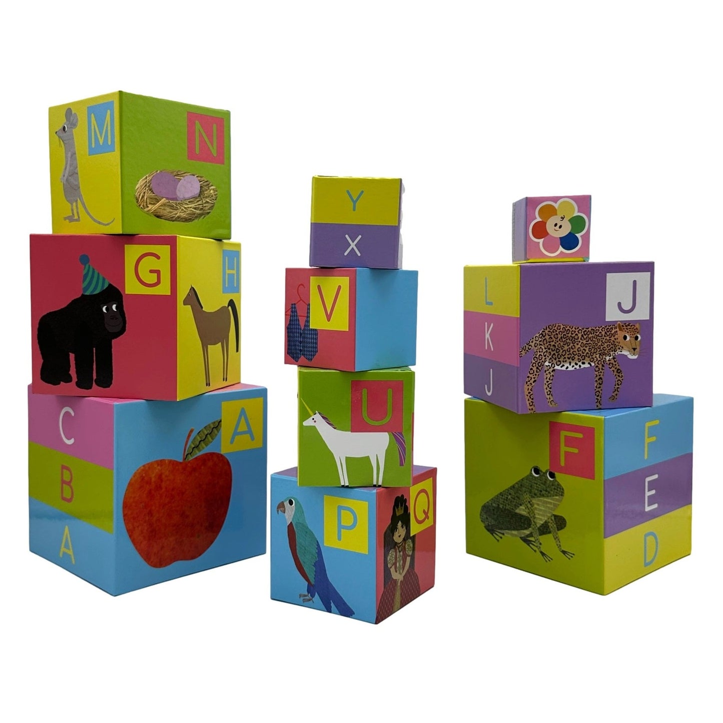ALPHABET NESTING AND STACKING BLOCKS