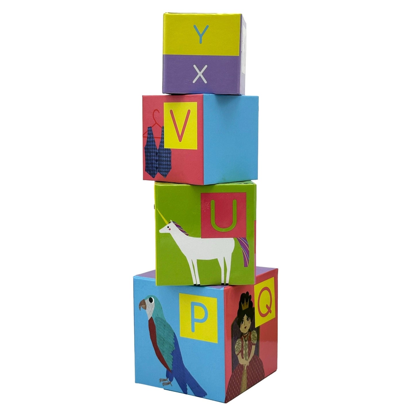 ALPHABET NESTING AND STACKING BLOCKS