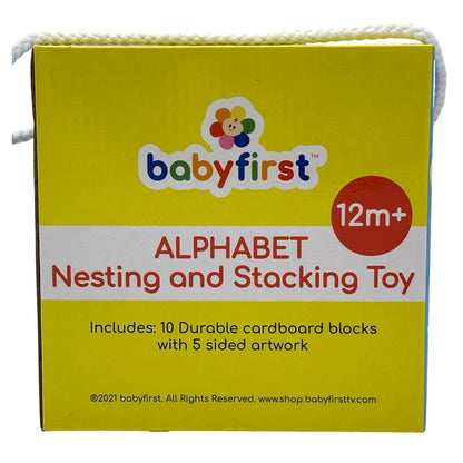 ALPHABET NESTING AND STACKING BLOCKS