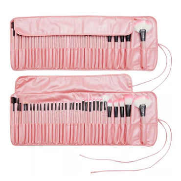 32 PC PROFESSIONAL MAKEUP BRUSH SET WITH STORAGE POUCH
