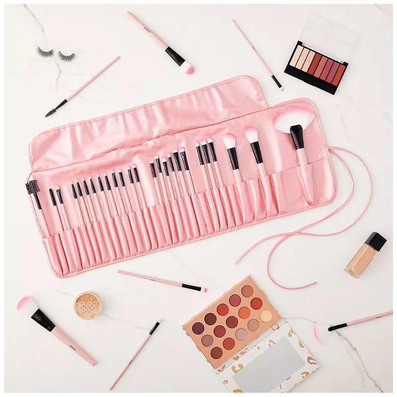 32 PC PROFESSIONAL MAKEUP BRUSH SET WITH STORAGE POUCH